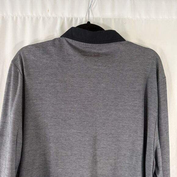 Travis Mathew Nicklaus Golf Club Polo Men's Large Grey Long Sleeve Collared - Picture 9 of 10